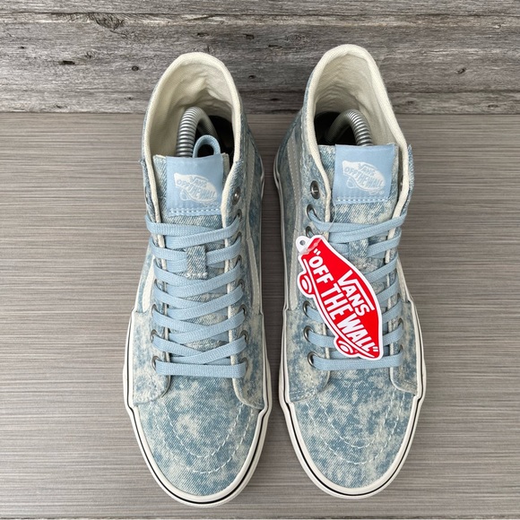 Vans SK8-Hi Tapered Denim Destroy sneakers in sky blue - Picture 6 of 13